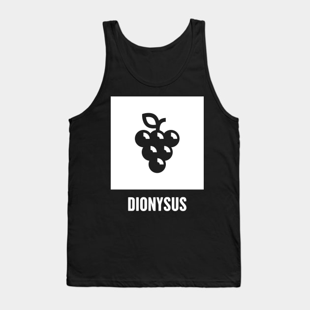 Dionysus | Greek Mythology God Symbol Tank Top by MeatMan